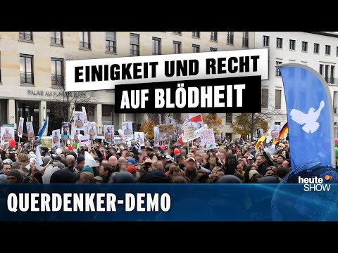 Youtube: Querdenker-Demo in Berlin: Corona-Diktatur oder doch nur Einbildung? | heute-show vom 20.11.2020